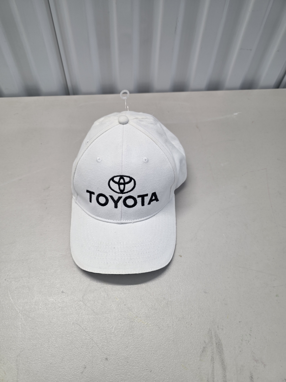 Toyota Adjustable White Hat Cap